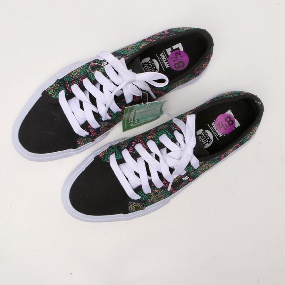 DC Canvas Tapestry Vegan Sneaker Manual TXTL Skateboarding Casual Shoe Black NEW - Picture 10 of 11